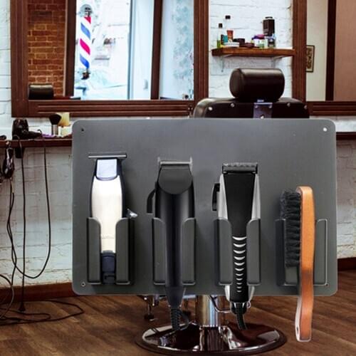 Plastic Barber Tools Storage Case 4-Slot Professional High Temperature Hair Clipper Stand Storage Rack Salon Barber Tools Holder