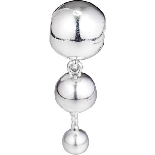 Fits Pandora Bracelet String of Beads Hanging Charm Genuine 925 Sterling Silver Beads for Women Jewelry Making kralen berloques