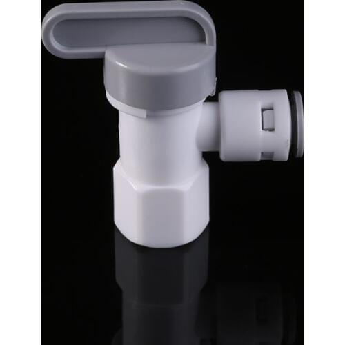 Tank Angle Ball Valve 1/4'' Tube For RO Reverse Osmosis Filter System Purifier 4XFB