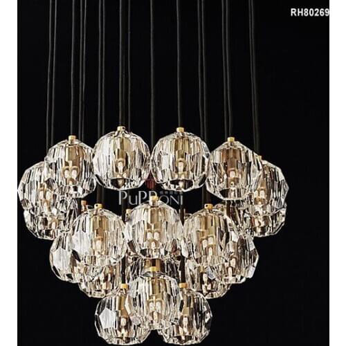 RH Cristal Round luster Chandelier Crystal
