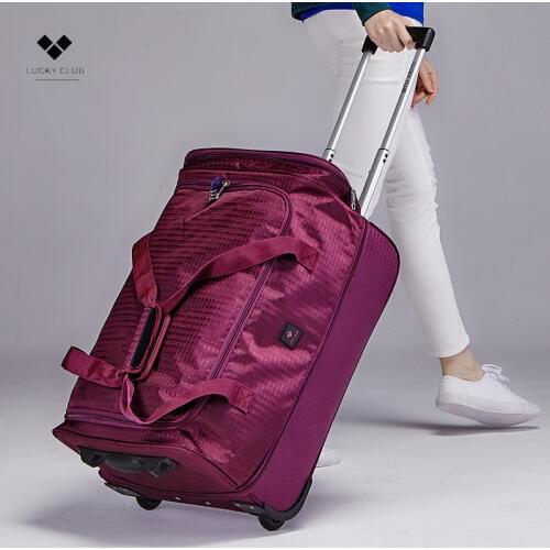 Trolley Backpack Bag Female Handbag Short Distance Super Large Capacity Men Backpack Luggage Bag A4836