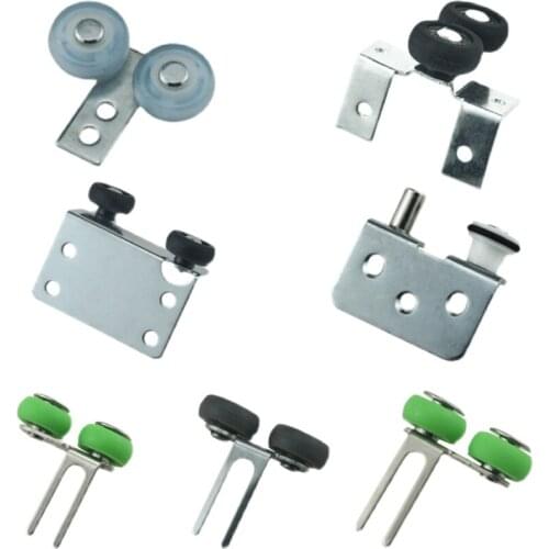 2pcs Wardrobe sliding door pulley old-fashioned push-pull kitchen balcony door upper and lower wheels windows rollers mute wheel