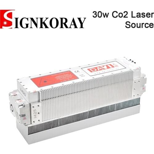 SignKoray DAVI CO2 RF Laser Module D30 30W Wavelength 10.6um Laser Source Connector RJ-45 Type for Metal Co2 Laser Tube
