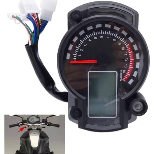 1pc Motorcycle Speedometer LCD Digital Odometer with Transparent Lens for RX2N MAX 299KM/H Adjustable Moto Tachometer Odometer