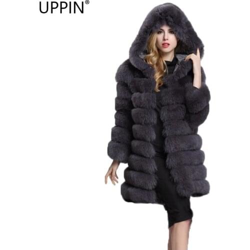 UPPIN Women's Sheepskin Coats With A Hood China