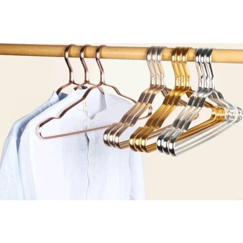 10/20pcs Metal Hangers for Clothes Hooks Home Aluminum Alloy Anti-slip Drying Rack Thicken Windproof Underwear Belt Coat Hanger