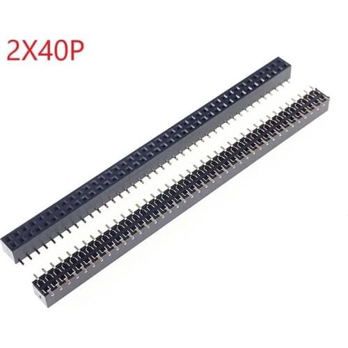 1000pcs 2x40 P 80 Pin 2.0 mm Pin Header Female Dual row SMT PCB surface Mount SMD reflow solderable in bulk Rohs Lead Free