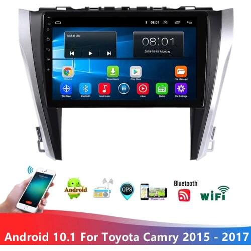1024x600 2G+32G Android 10.1 Car Radio Multimedia Navigation GPS for Toyota Camry 2015-2017 Camera DVR SWC OBD USB WIFI BT