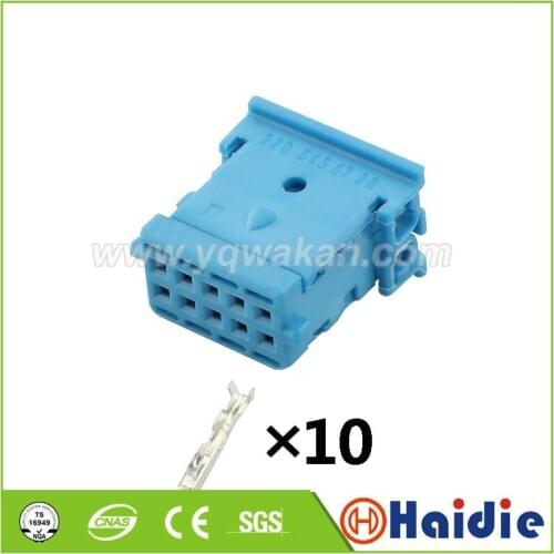 2sets 10pin auto electronic housing plug wire harness cable unsealed connector