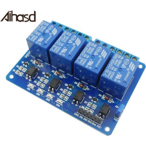 4 Channel 5V Relay Module Control Board Shield With Indicator Light Optocoupler For Arduino ARM PIC AVR DSP Electronic
