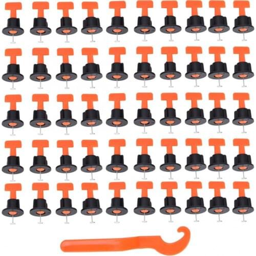 Construction 50Pcs Tile Leveler Flooring Wall Leveling System Locator Spacer Building Supplies construccion herramientas