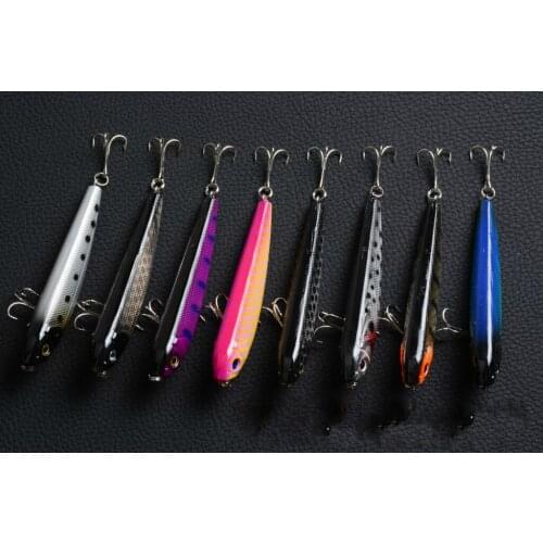 8Pcs/Lot Floating Pencil Minnow Pencil Fishing Lures 8.5cm/9.8g Artificial Hard Swim Bass Baits Tackle Wobblers For Fishing
