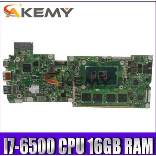 T303UA Mainboard I7-6500 CPU 16GB RAM For Asus Transformer 3 PRO T303U T303UA T303 Laptop mothboard T303UA Motherboard Test ok