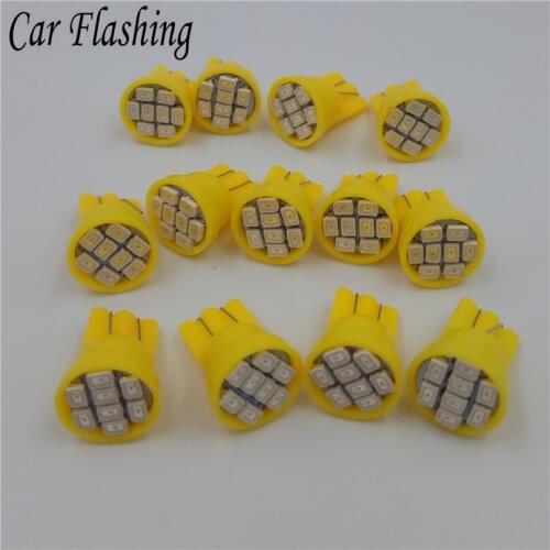 Car Flashing 50Pcs Promotion Led T10 8 smd 1206 8leds 8SMD Car signal LED Light 194 168 192 W5W 3020 12v Auto Wedge Lighting DC