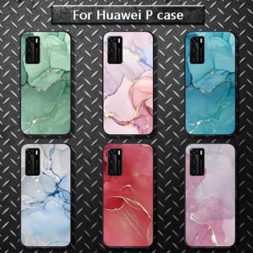 Glitter Gradient Marble Texture Phone Case For Huawei P20 P30 P20Pro P20Lite P30Lite Psmart P10 9lite