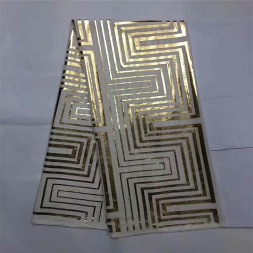 /CQP) 2021 new printed gold fabric 100% high quality cotton fabric for sewing fabric for wedding fabric 5yards/ lot! (27