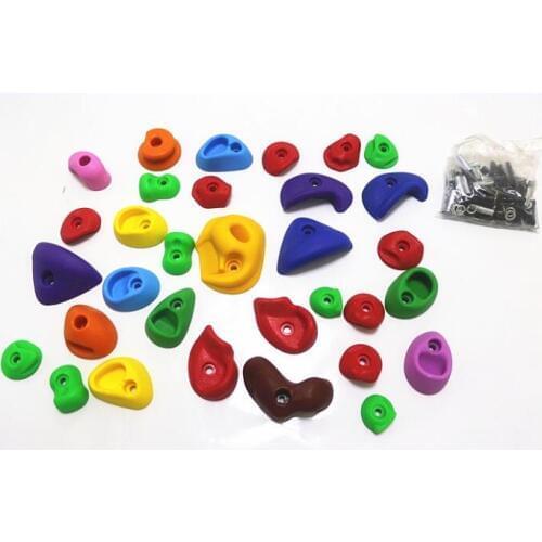 Kindergarten Playground Climb Rocks Kids Wall Climber Rock Climbing Fulcrum WITH SCREWS