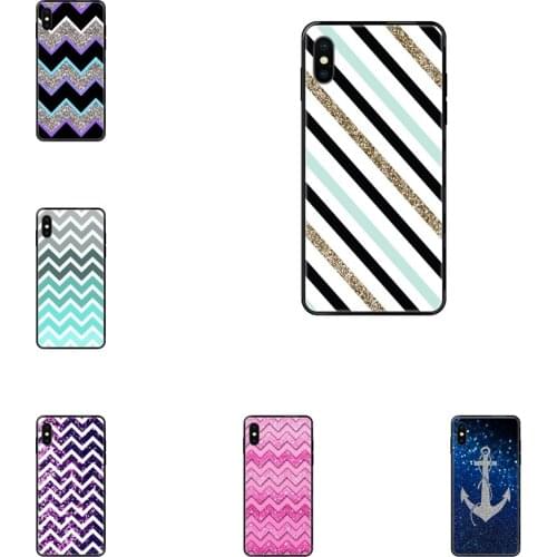 For Huawei Honor Mate Play V10 View 10 20 20X 30 Lite Pro Y3 Y5 Y9 Nova 3 3i Pro Love Purple Pink Gold Glitter Chevron Black