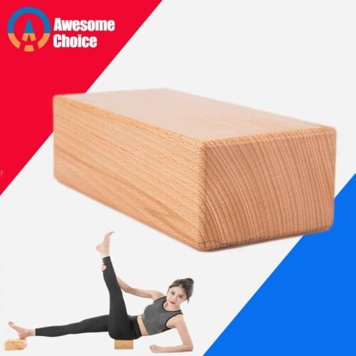 Natural wood Yoga Block Brick for Crossfit Gym Fitness Exercise Workout Training Bodybuilding Equipment