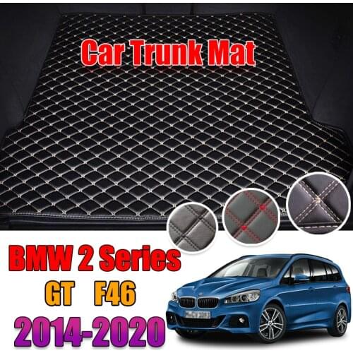 Leather Car Trunk Mat Carpet Tail BMW 2 GT Cargo Liners For BMW 2 Series Gran Tourer 2014-2020 Trunk Boot Mat BMW F46 Liner Pad