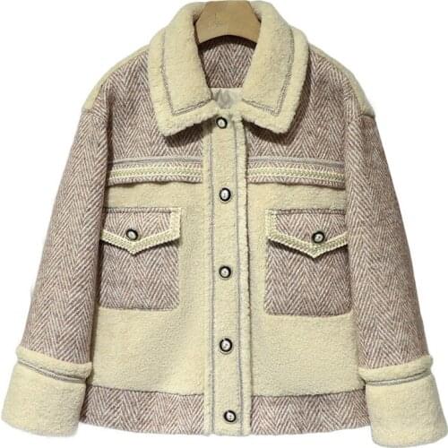 Winner 2021FW Autumn High Quality Women Patchwork Thick Warm Jacket Coat Female Casual Outerwear