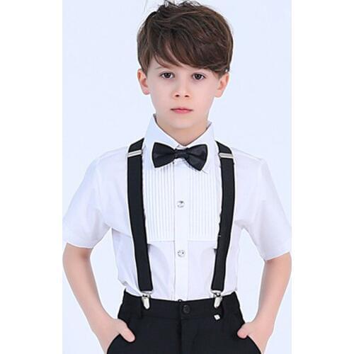 Summer Boys Girls White Shirts New Formal Cotton Short Sleeve School Uniform for Children Clothes 8 10 12 14 Years Vestidos