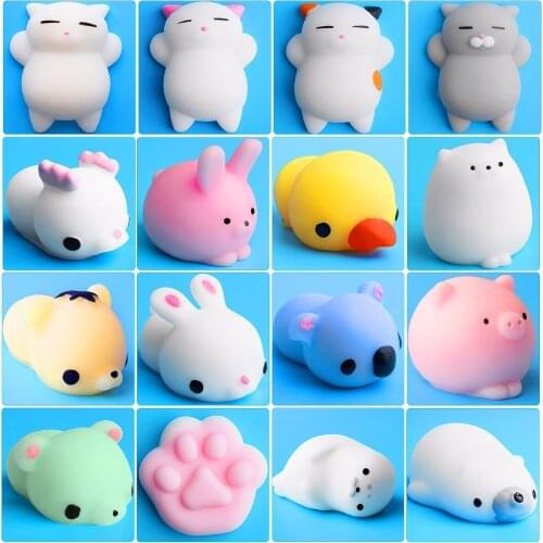 Mini Change Color Squishy Cute Cat Antistress Ball Squeeze Rising Abreact Soft Sticky Stress Relief Toys Funny Gift mochi Toys