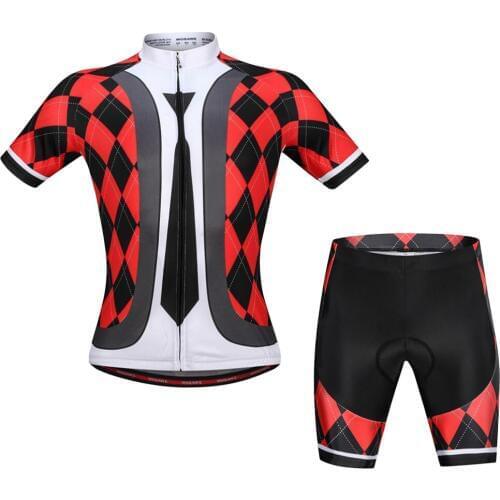 Mens Cycling Jersey Short Sleeve Racing Running Riding Bike Shirt Tights Top Uniforms for Outdoor Bicycle Riding
