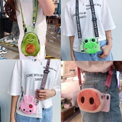 For Huawei Honor 7X 7A 7C 8C 8X Max Play 8A 8 Pro 9 9N View 10 20 Lite 20i case cute fur cartoon coin wallet soft