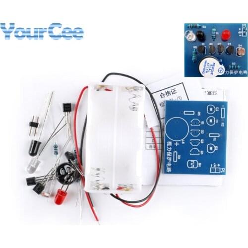 DIY Reminder Kit IR Infrared Detection Electronic Circuit Board 6V Reminder Kit Detect Brightness Photoresistance Triode Buzzer