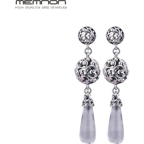 Memnon Regal Droplets Earrings For women 925 sterling silver drop dangle earring plata de ley 925 fine jewelry accessories women