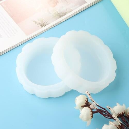 Resin Flower Ashtray Mold Silicone Ashtray Mould DIY Resin Epoxy Casting Tool For Jewelry Storage Crystal Holder