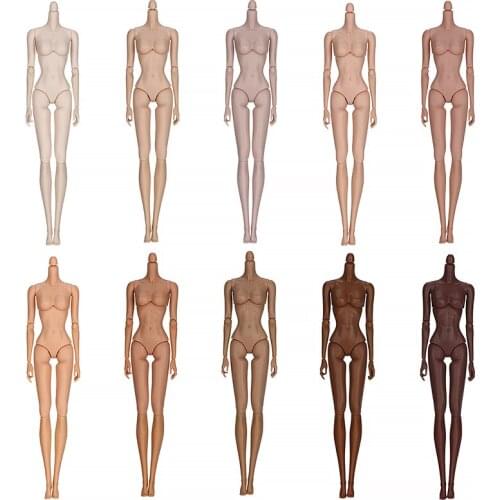Joints Doll Body for PP/FR/BABI/SINBA 1/6 Dolls Naked Body Female Doll Fairytales Doll Bodies White Brown Coffee Skin Kid Gifts