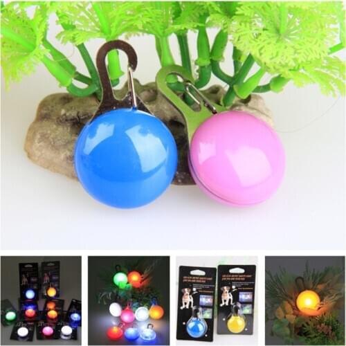 LED Flashlight Dog Cat Collar Glowing Pendant Night Safety Pet Leads Necklace Luminous Bright Decoration Collars For Dogs
