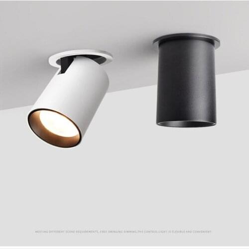 2019 NEW LED Spotlights Embedded Ceiling Light living Room Simple Nordic Adjust up Down left and Right 9W 15W CREE COB Downlight