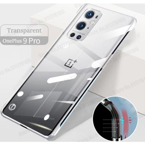 Ultra Thin Transparent Frameless Phone Cover For Oneplus 9 8 Pro 8T Hard PC Protective Cover For One Plus Nord 7T Pro Phone Case