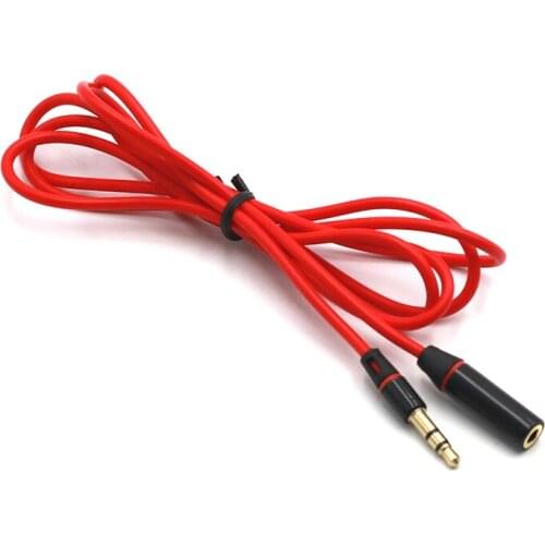 Universal 3.5mm Stereo Audio Earphone Extension Cable 1.2m Long For Headphone Computer Cellphone MP3/4