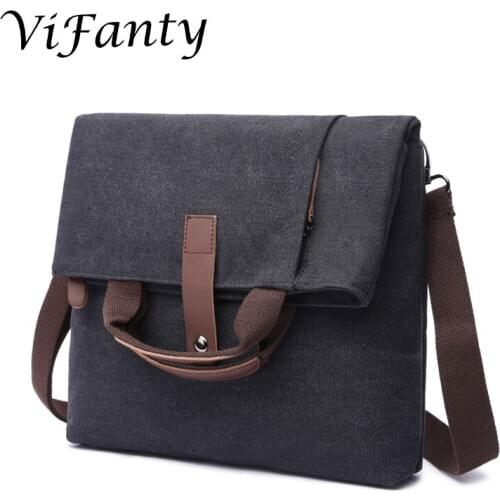 Vintage Canvas Crossbody Shoulder Bags Messenger Bag for Satchel for Travel Work Business