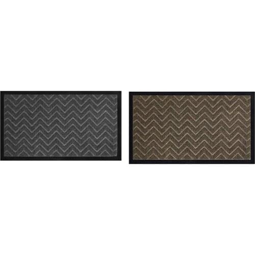 Indoor Outdoor Doormat with Latex Backing, Entryway Welcome Mats, Low-Profile Inside Front Door Mat Non Slip