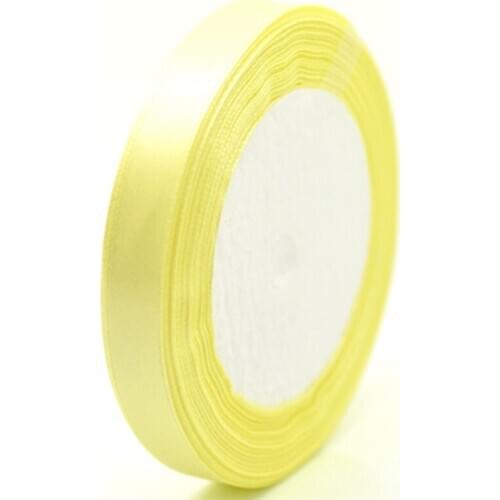 Yellow Polyester Ribbon 1/2" Wide Festival Wedding Decorative DIY Scrapbook Findings, 10Rolls