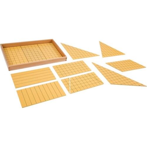 Montessori Yellow Triangles for Area Toys