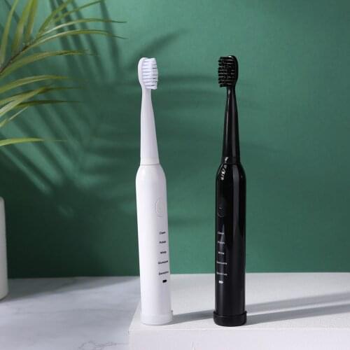 Washable Teeth Smart Brush Adult Sonic Ultrasonic Electric Toothbrush Waterproof Smart Tooth Brush with Heads USB
