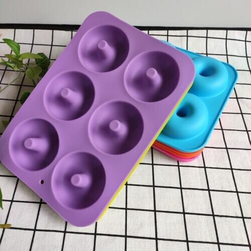 1PC Silicone Donut Doughnut Chocolate Muffin Pan Sweet Ice Tray Cake Mold Mould Home Kitchen Supplies XB011