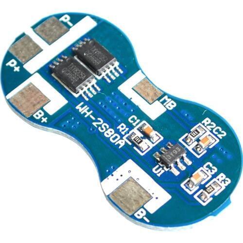 2S Li-ion 18650 Lithium Battery Charger Protection Board 7.4V Overcurrent Overcharge / Overdischarge Protection 4A 2 Series BMS