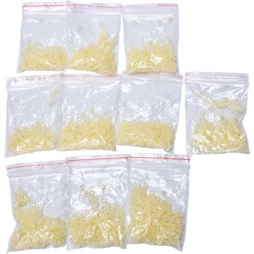 2500PCS/10bags Fish Tackle Rubber Bands For Fishing Bloodworm Bait Granulator Bait Fishing Accessories Red/Yellow Random