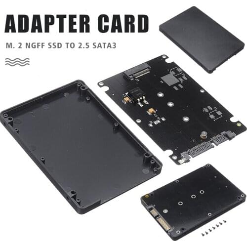 POHIKS 1pc M2 NGFF to 2.5 Inch SATA III Converter Adapter High Speed Solid State Hard Drive Converters Computer Accessories