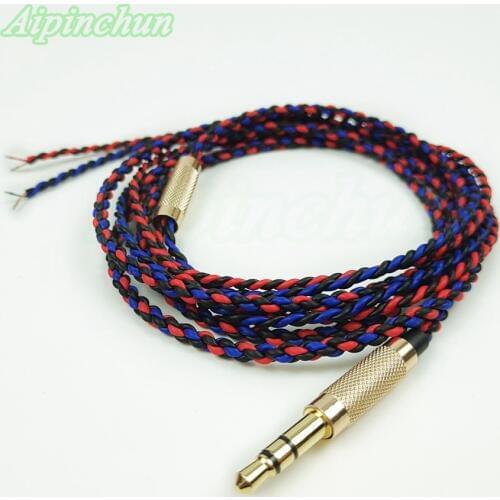 Aipinchun 3.5mm 3-Pole Jack Soft DIY HIFI Earphone Cable Headphone Repair Replacement OCC Wire Core TPE Cord