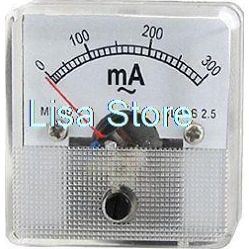 AC 0-300mA Analog Amperemeter Current Panel Meter Gauge