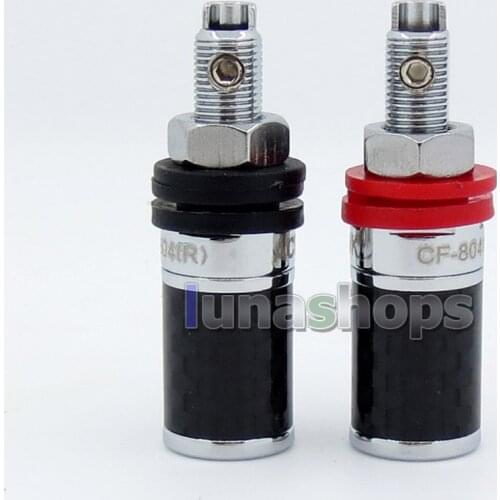 1 Pair ACROLINK CF-804(R) Carbon Rhodium Audio Terminal Audio Adapter For Speaker DIY LN005770