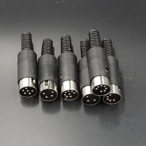 3P 4P 5P 6P 7P 8P MIDI Data Audio Cable Male din Plug AV Solder Connector